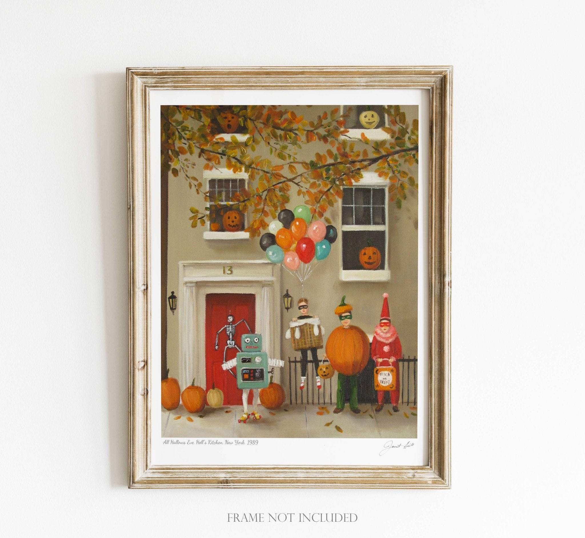 All Hallow's Eve, Hell's Kitchen Art Print - 8.5"x11" by Quirks! at Shirley Shoppe