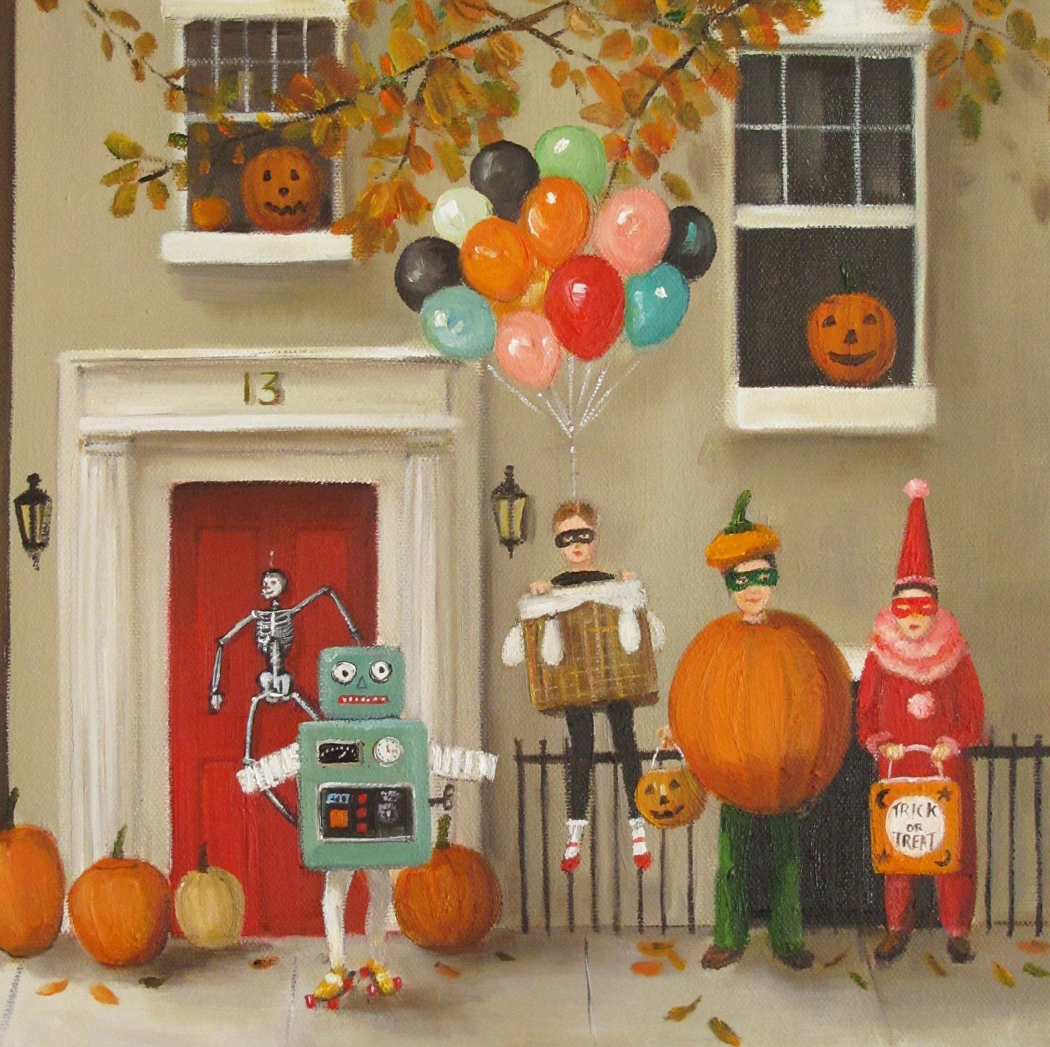 All Hallow's Eve, Hell's Kitchen Art Print - 8.5"x11" by Quirks! at Shirley Shoppe