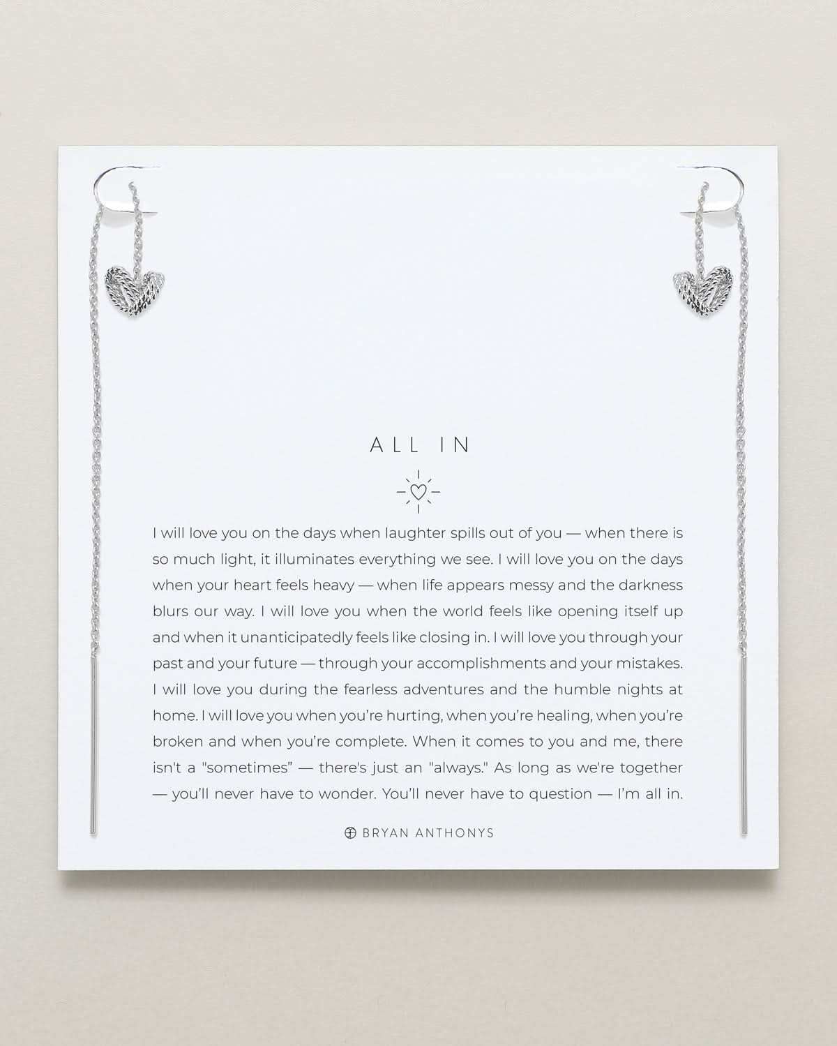 All In Threader Earrings by Bryan Anthonys at Shirley Shoppe