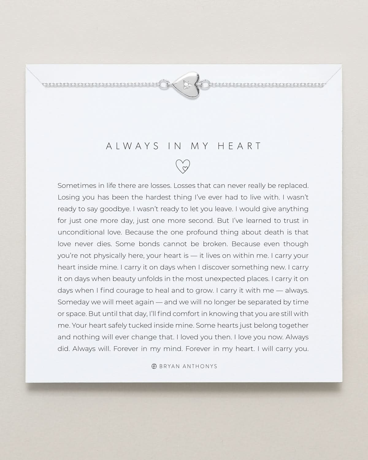 Always In My Heart Icon Bracelet by Bryan Anthonys at Shirley Shoppe