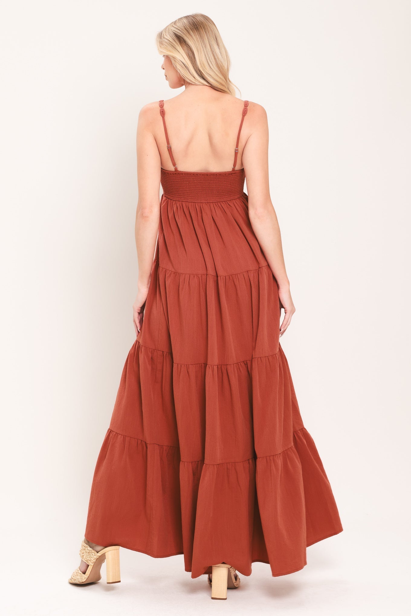 AMBER WAVE WOVEN MAXI DRESS by Flying Tomato at Shirley Shoppe
