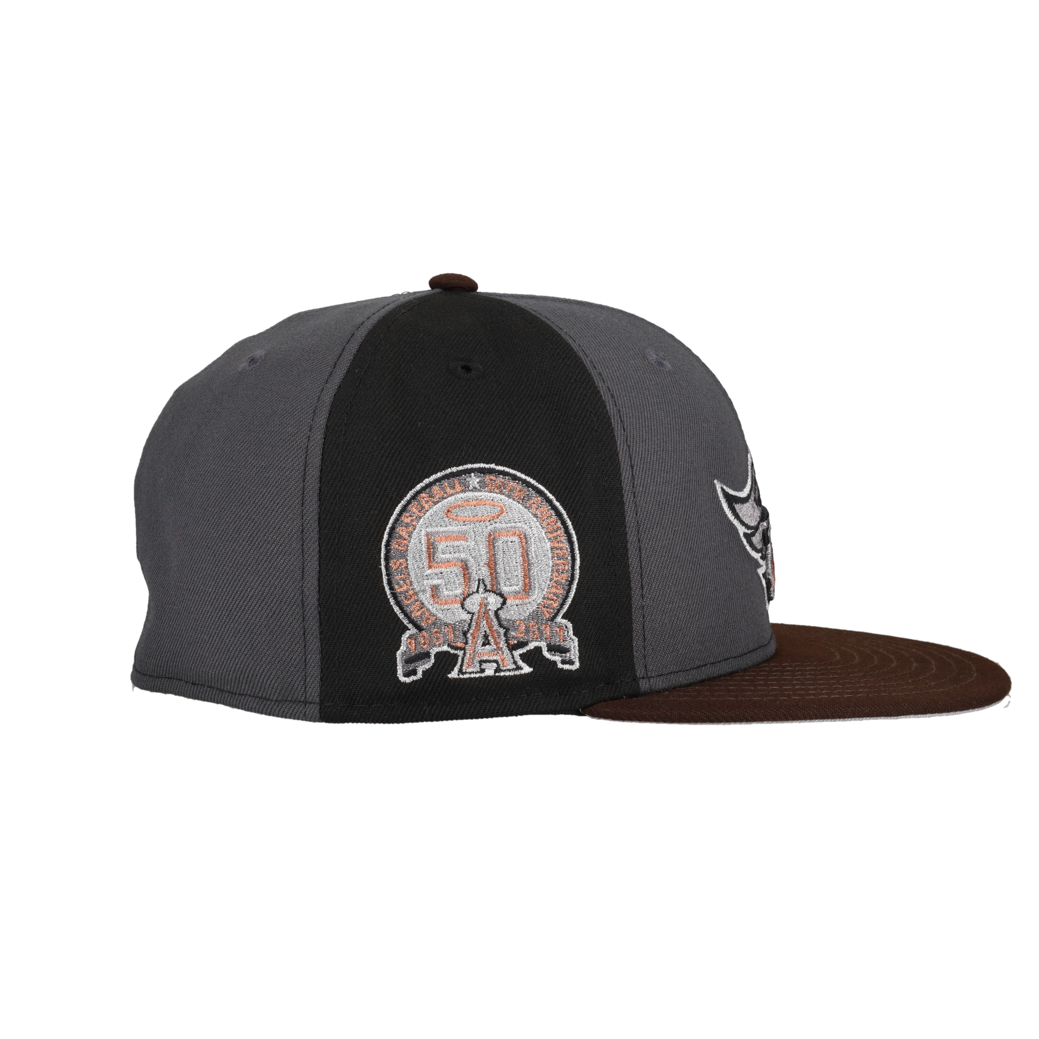 Anaheim Angels 50th Anniversary Patch Pinwheel 59Fifty Fitted Hat