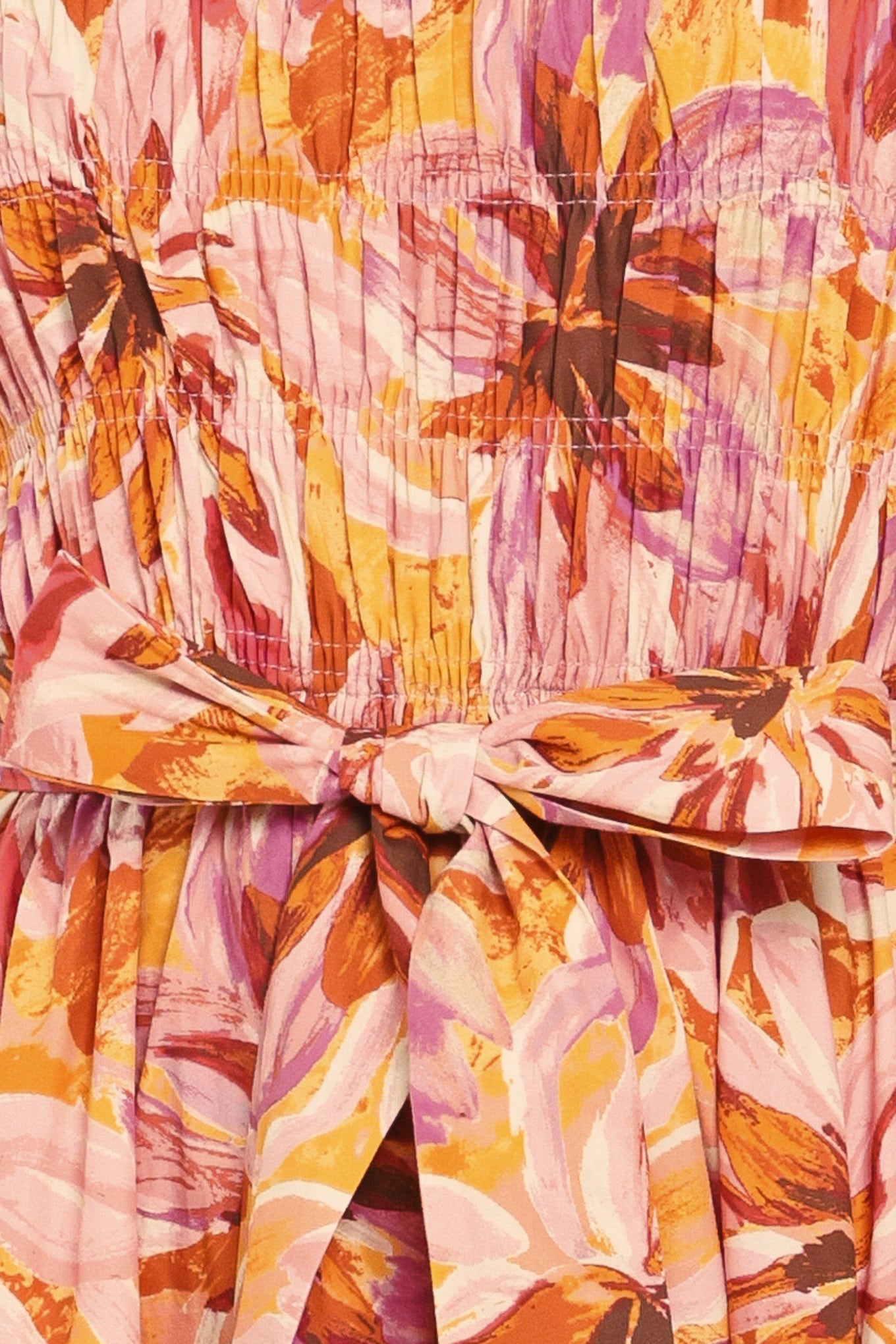 APRICOT BLOSSOM WOVEN MIDI DRESS by Flying Tomato at Shirley Shoppe