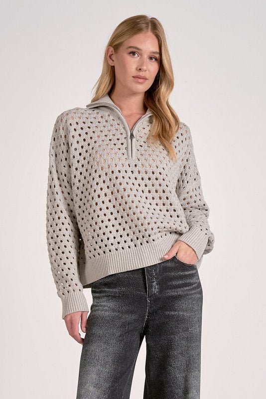 Arabella Half Zip by Shop Elan at Shirley Shoppe