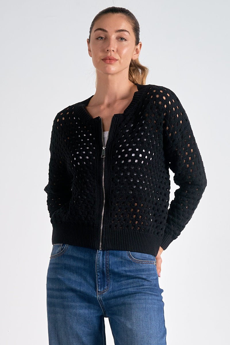 Aster Sweater Cardigan by Elan at Shirley Shoppe