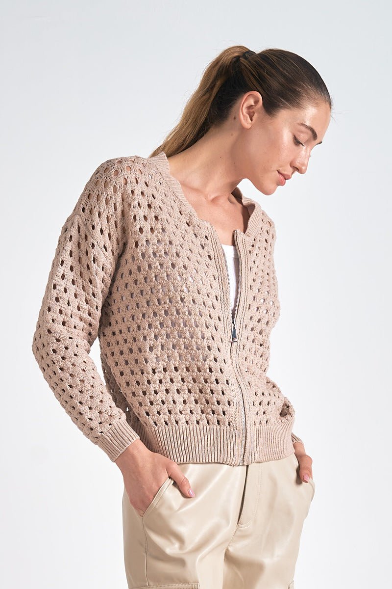 Aster Sweater Cardigan by Elan at Shirley Shoppe