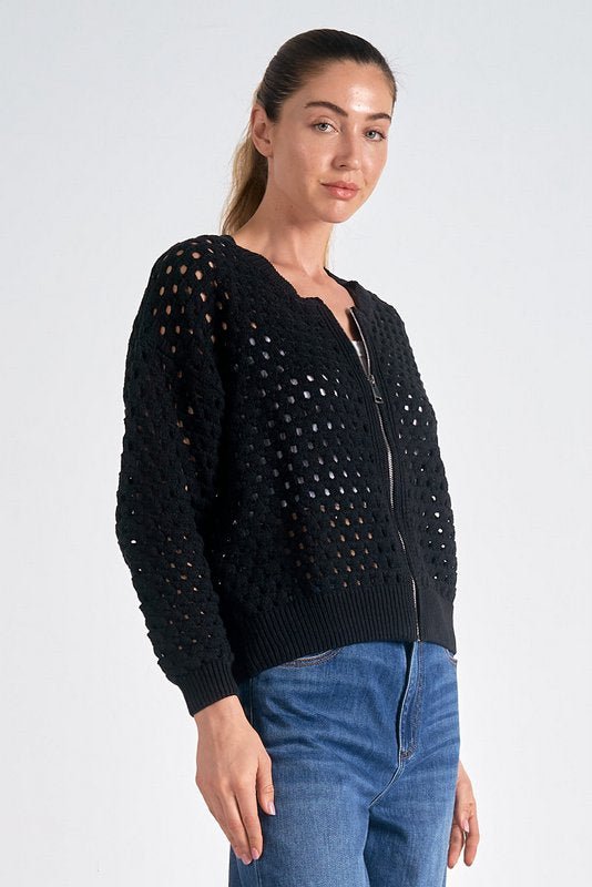 Aster Sweater Cardigan by Elan at Shirley Shoppe
