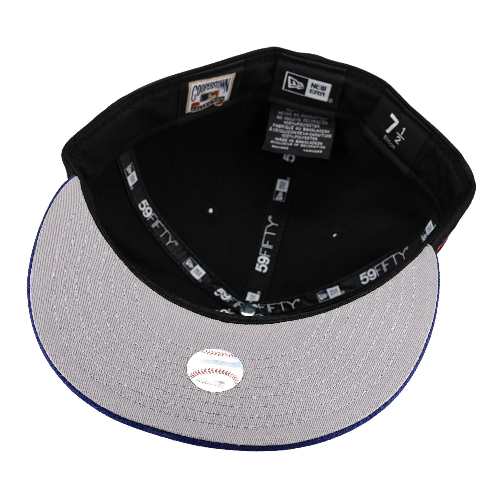 Houston Astros 25th Silver Anniversary Patch Black 59Fifty Fitted Hat
