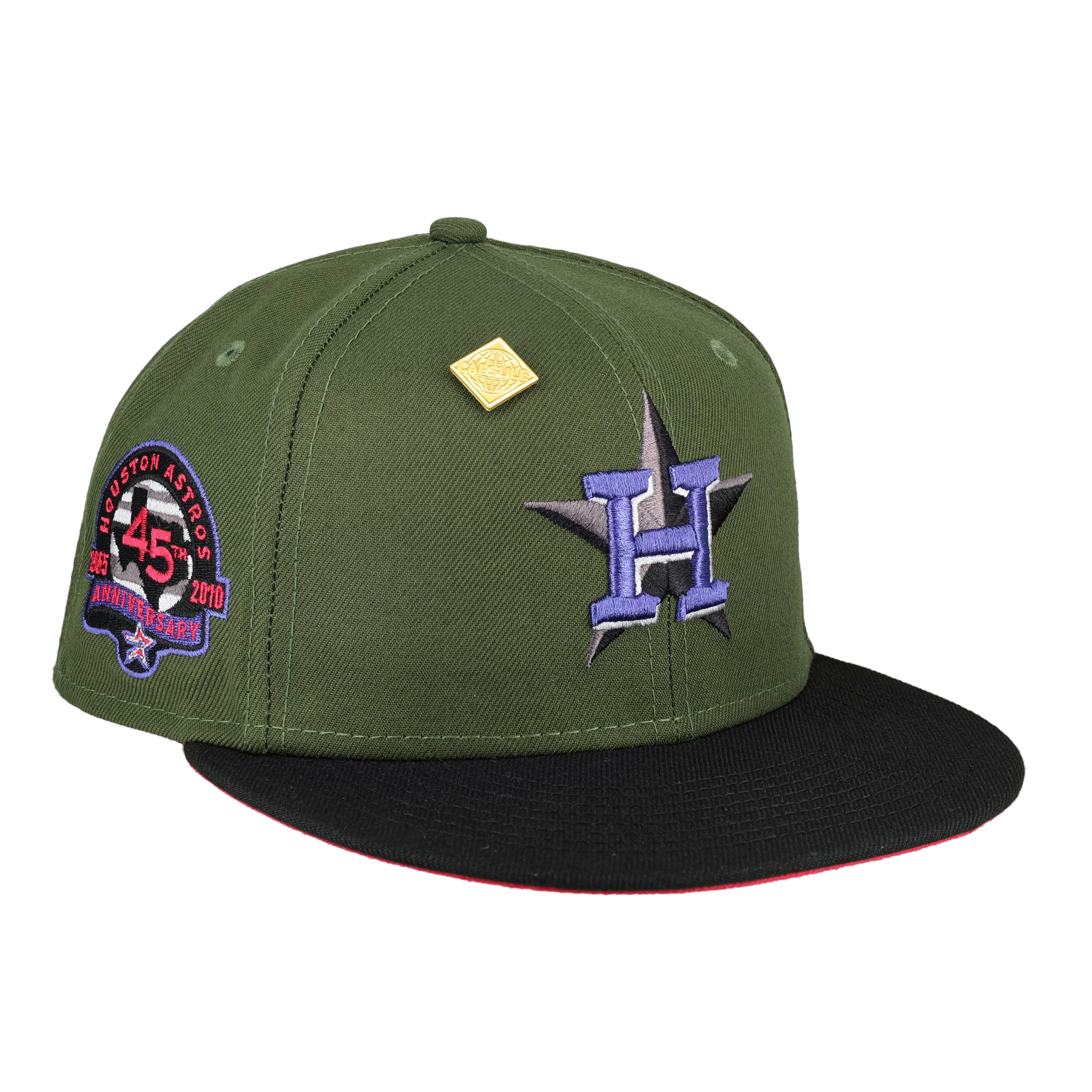 Houston Astros 45th Anniversary Patch Fitted Hat