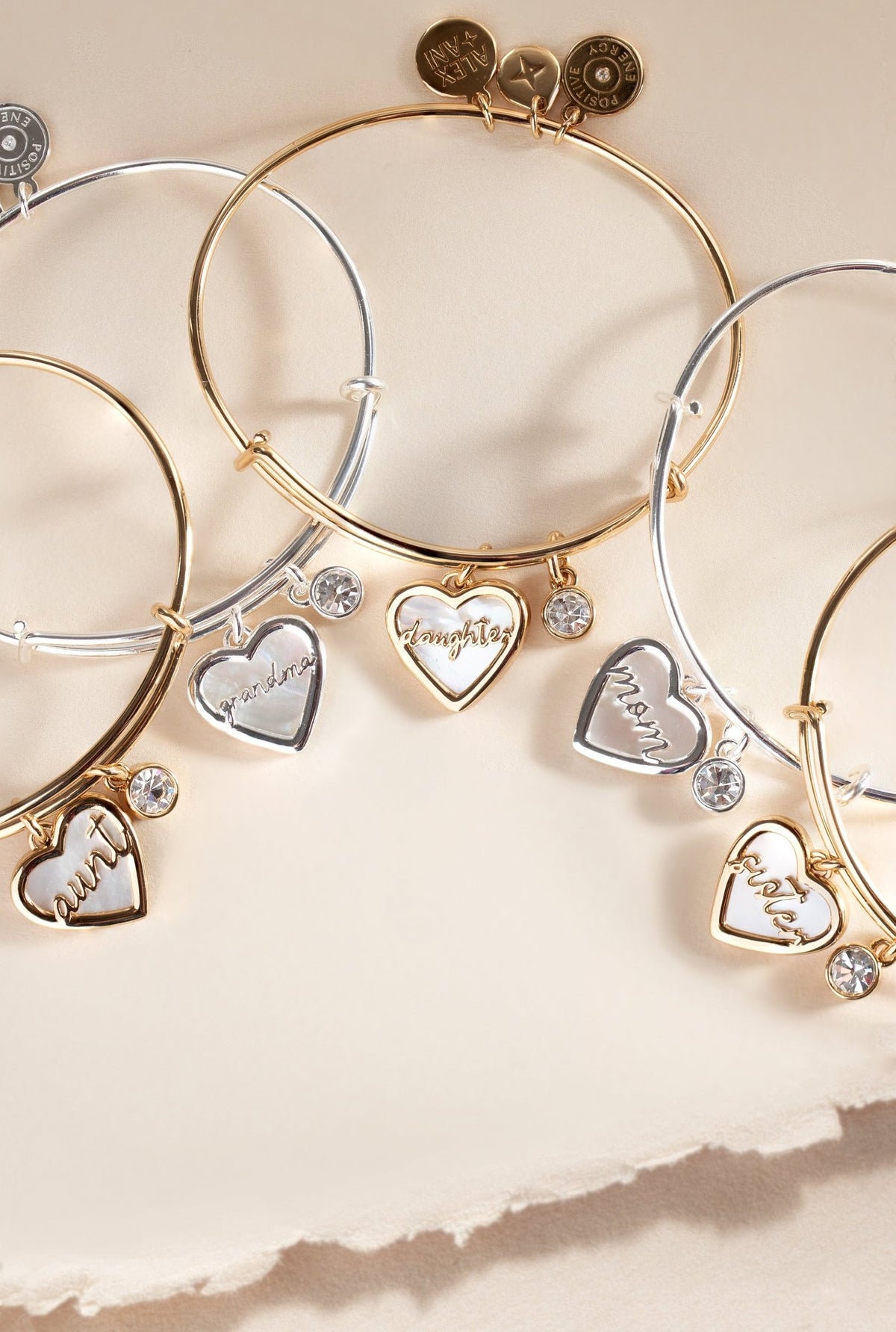 Aunt Mother of Pearl Bangle by ALEX AND ANI at Shirley Shoppe