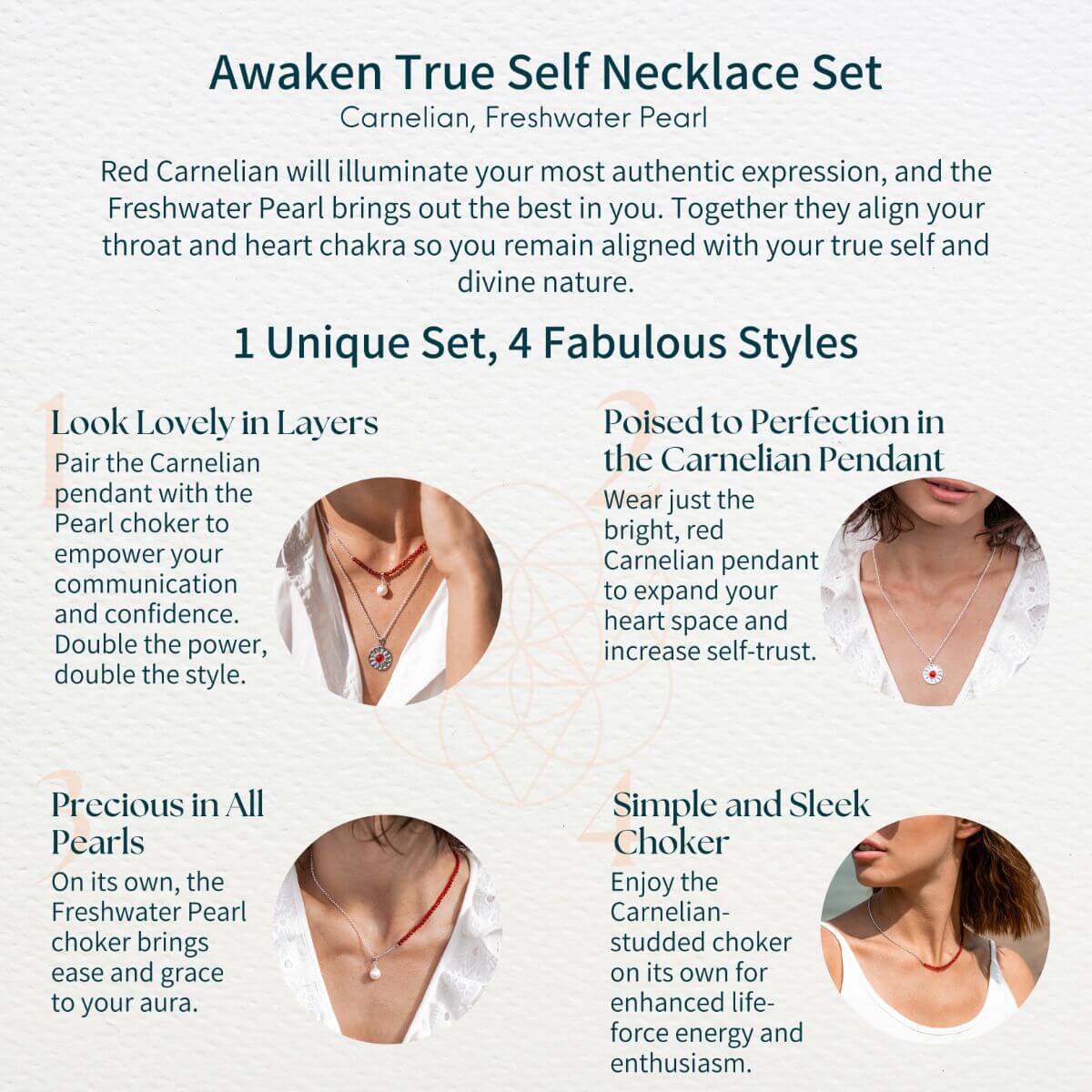 Awaken True Self Necklace Set﻿ by Conscious Items at Shirley Shoppe