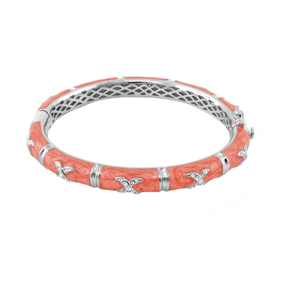 Elegant Hugs Bangle — Wide Pavé X
