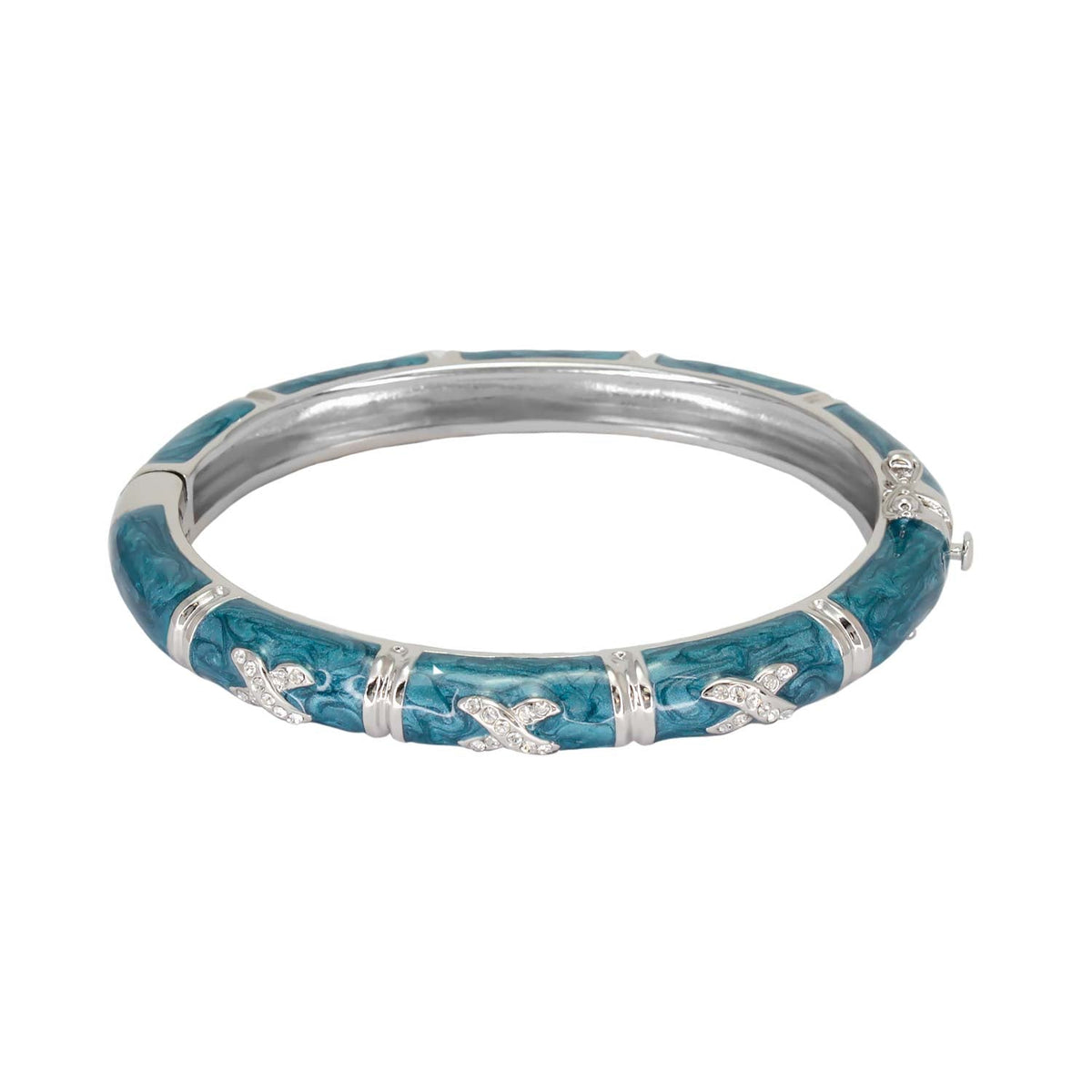 Elegant Hugs Bangle — Slim Pavé X