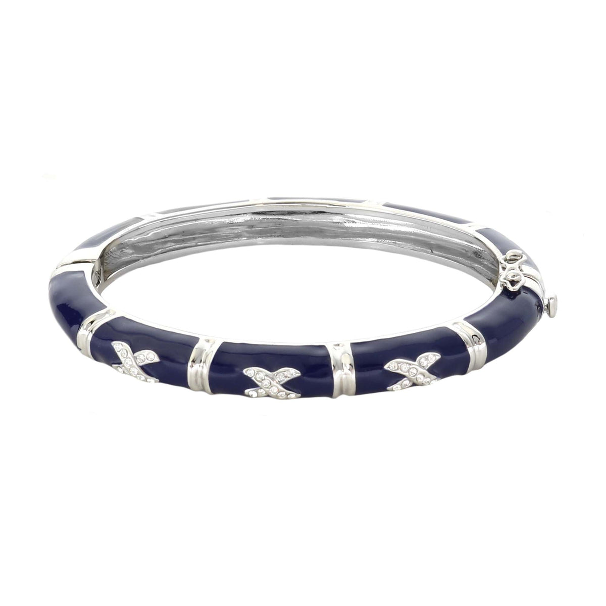 Elegant Hugs Bangle — Slim Pavé X