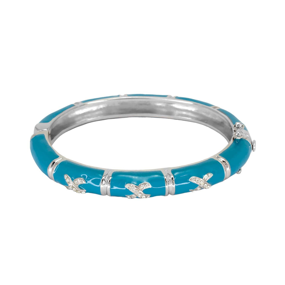 Elegant Hugs Bangle — Slim Pavé X