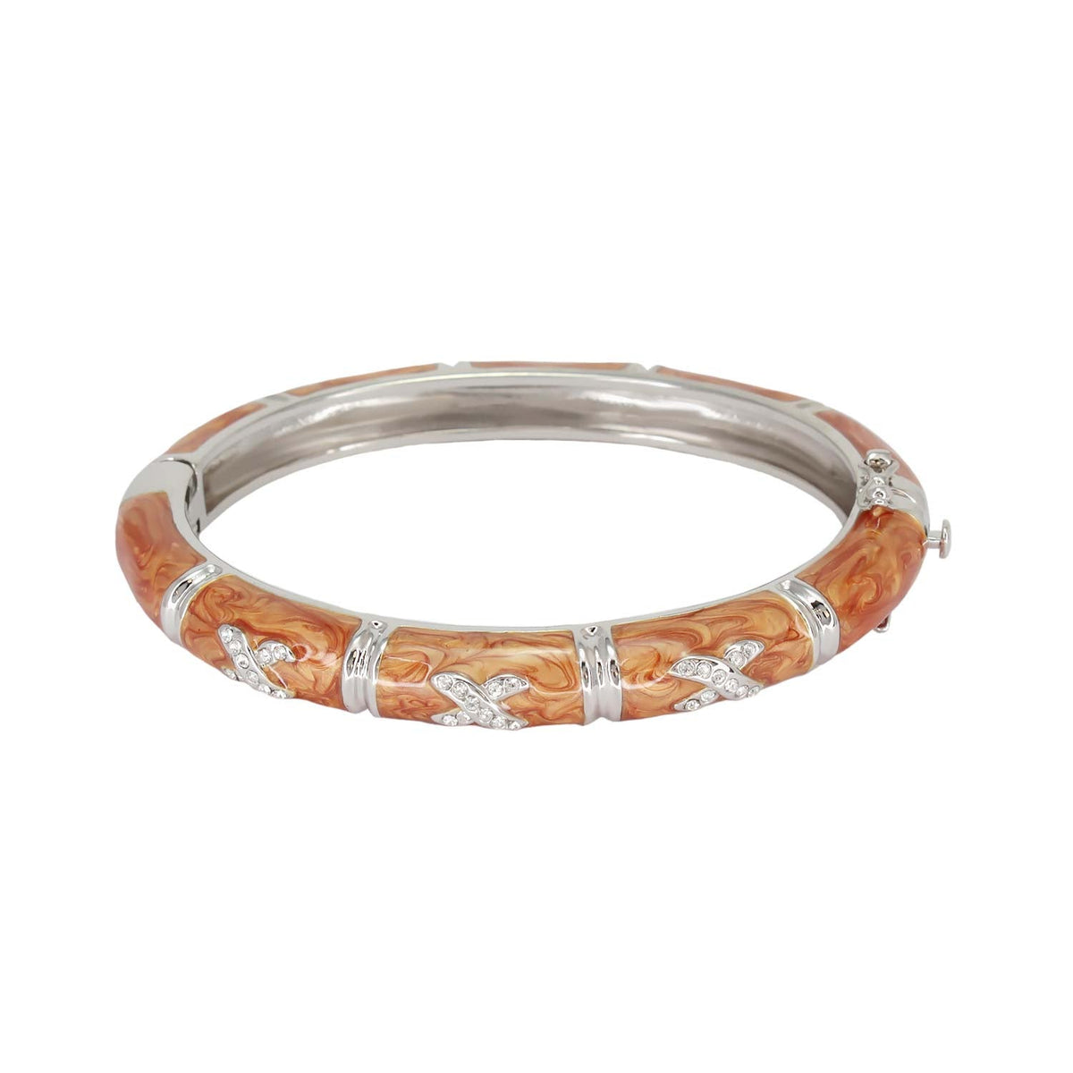 Elegant Hugs Bangle — Slim Pavé X