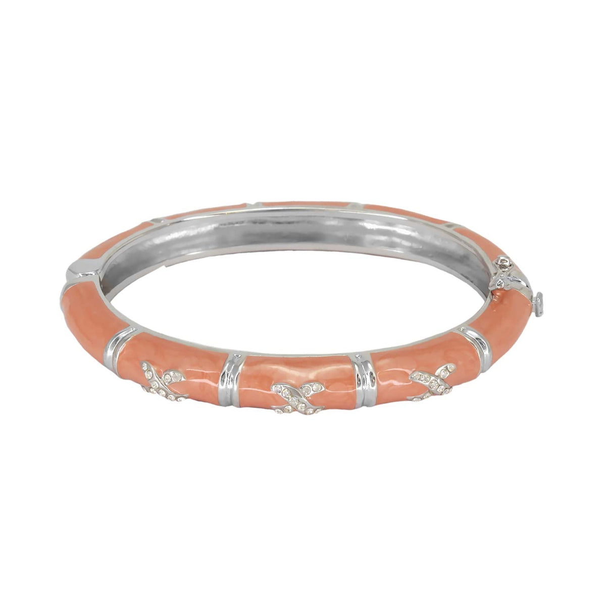 Elegant Hugs Bangle — Slim Pavé X
