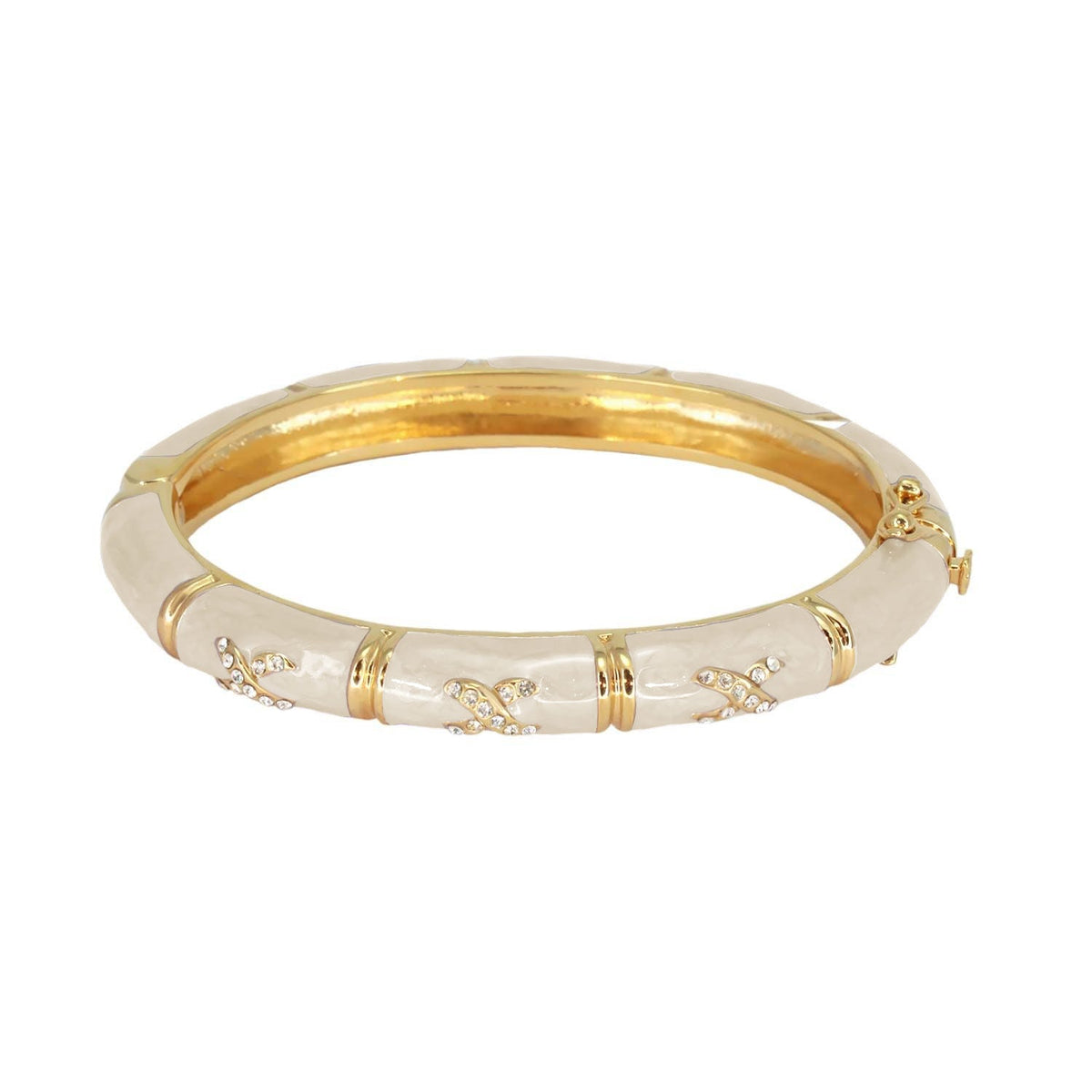 Elegant Hugs Bangle — Slim Pavé X