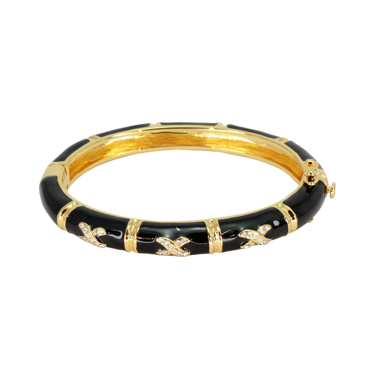Elegant Hugs Bangle — Slim Pavé X
