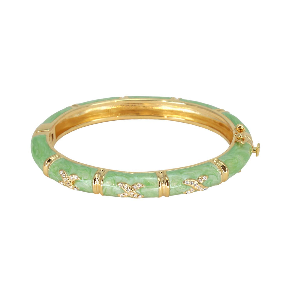 Elegant Hugs Bangle — Slim Pavé X