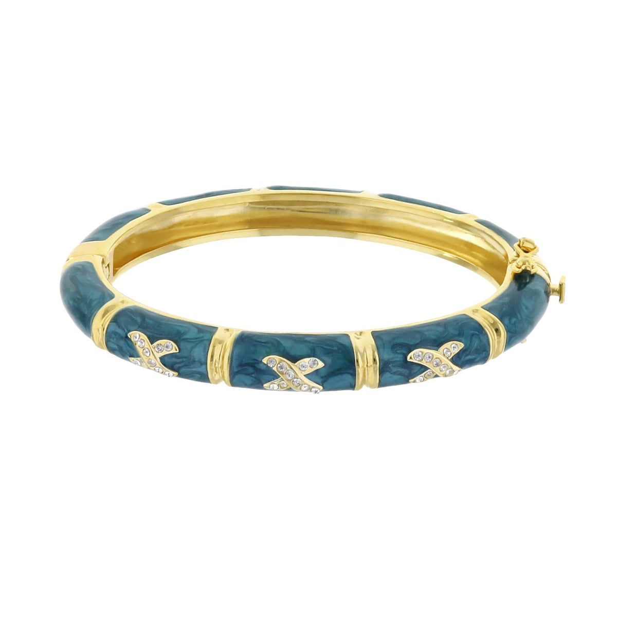 Elegant Hugs Bangle — Slim Pavé X