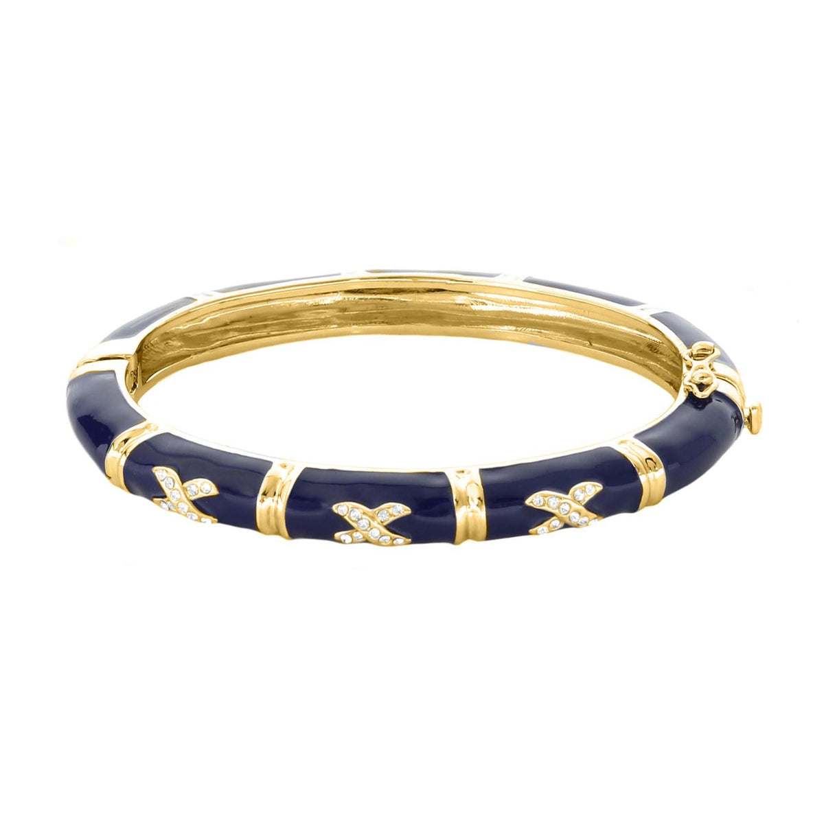 Elegant Hugs Bangle — Slim Pavé X