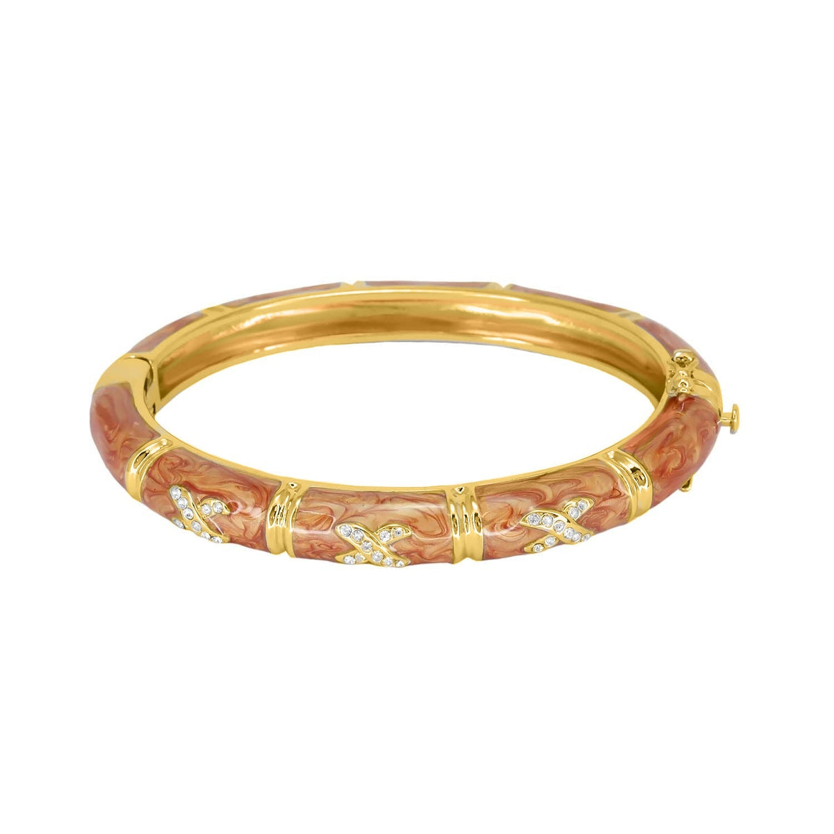 Elegant Hugs Bangle — Slim Pavé X
