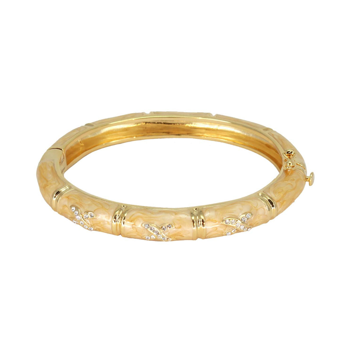 Elegant Hugs Bangle — Slim Pavé X