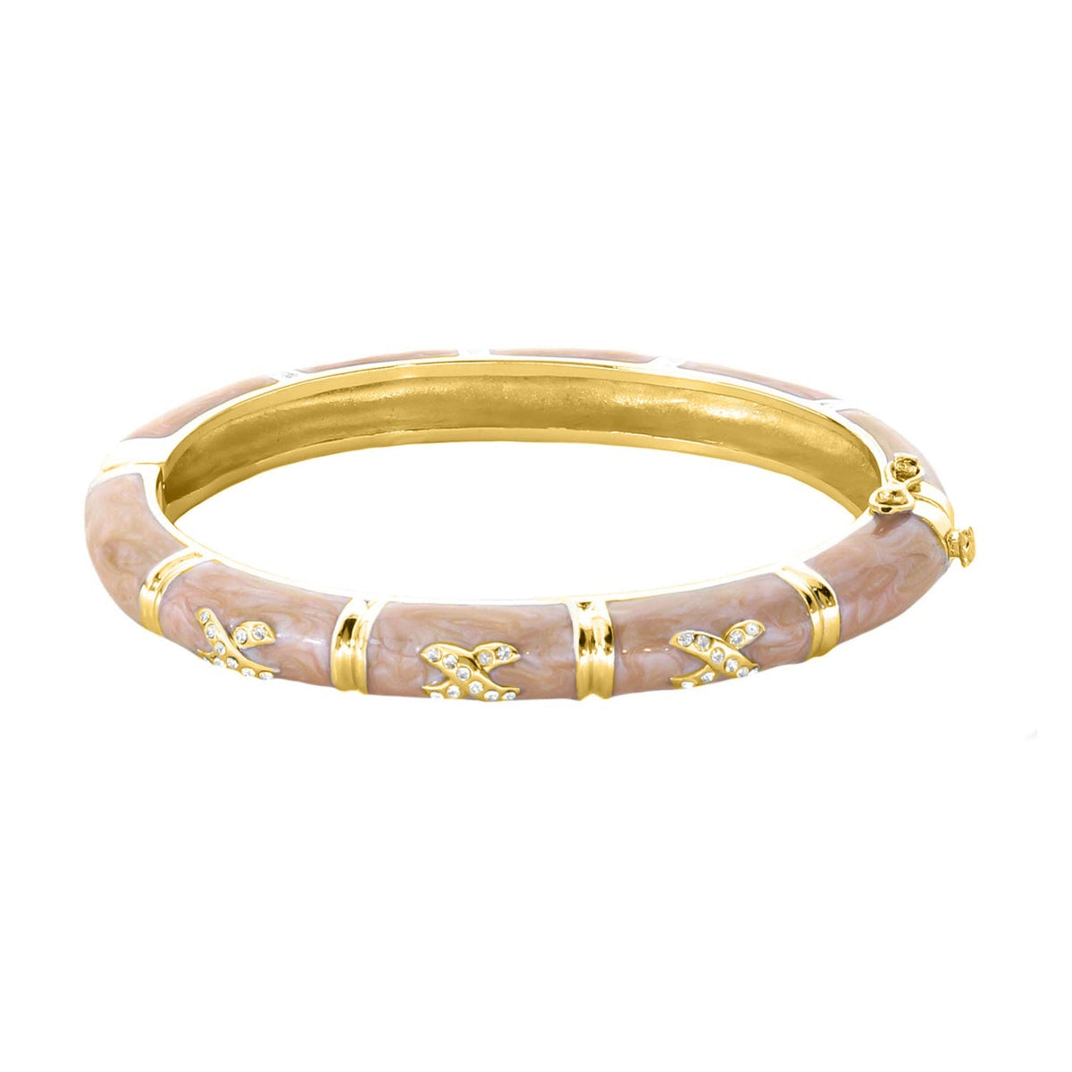 Elegant Hugs Bangle — Slim Pavé X