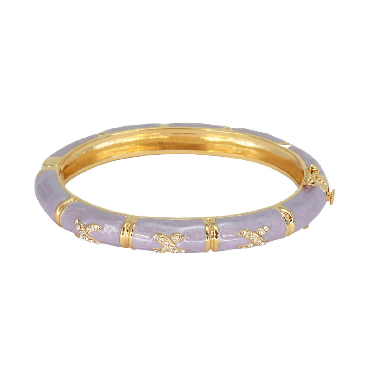 Elegant Hugs Bangle — Slim Pavé X