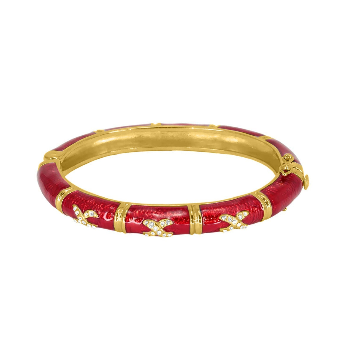 Elegant Hugs Bangle — Slim Pavé X