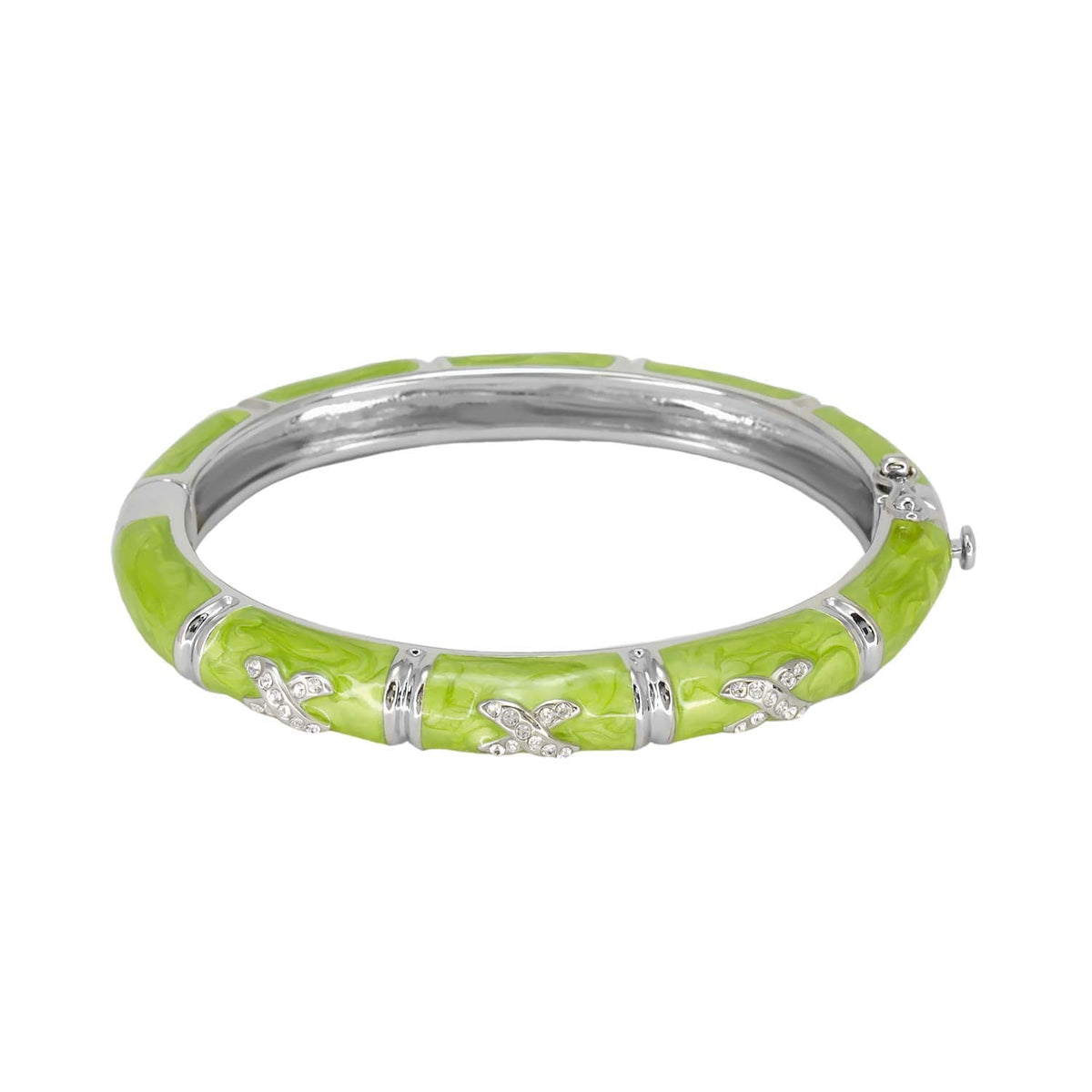 Elegant Hugs Bangle — Slim Pavé X