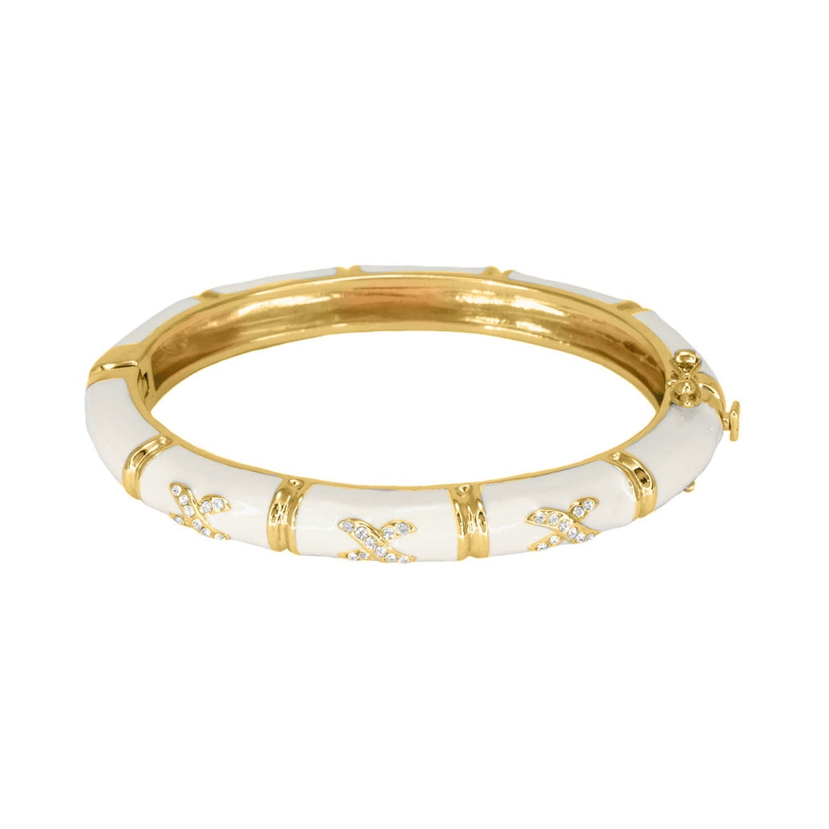Elegant Hugs Bangle — Slim Pavé X