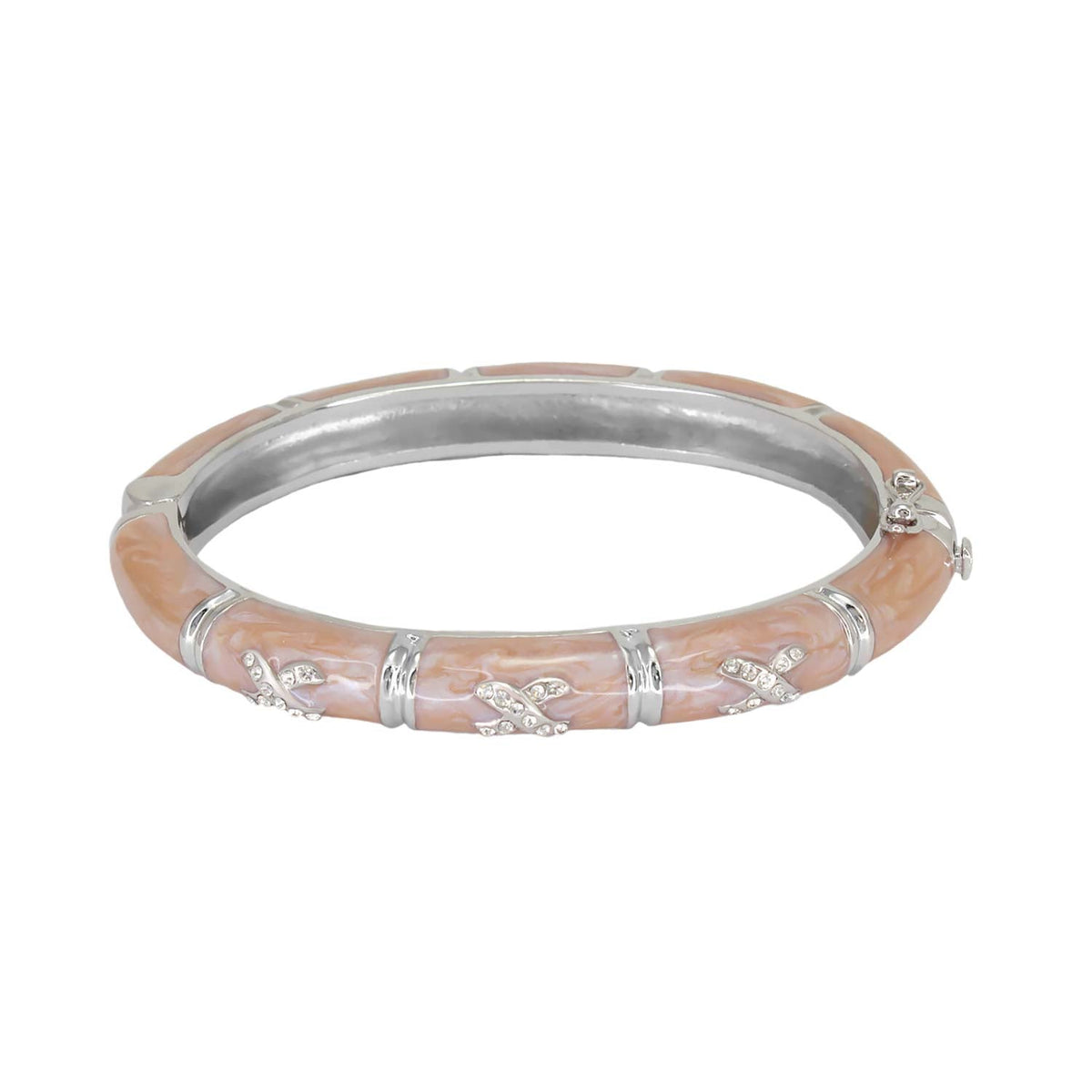 Elegant Hugs Bangle — Slim Pavé X