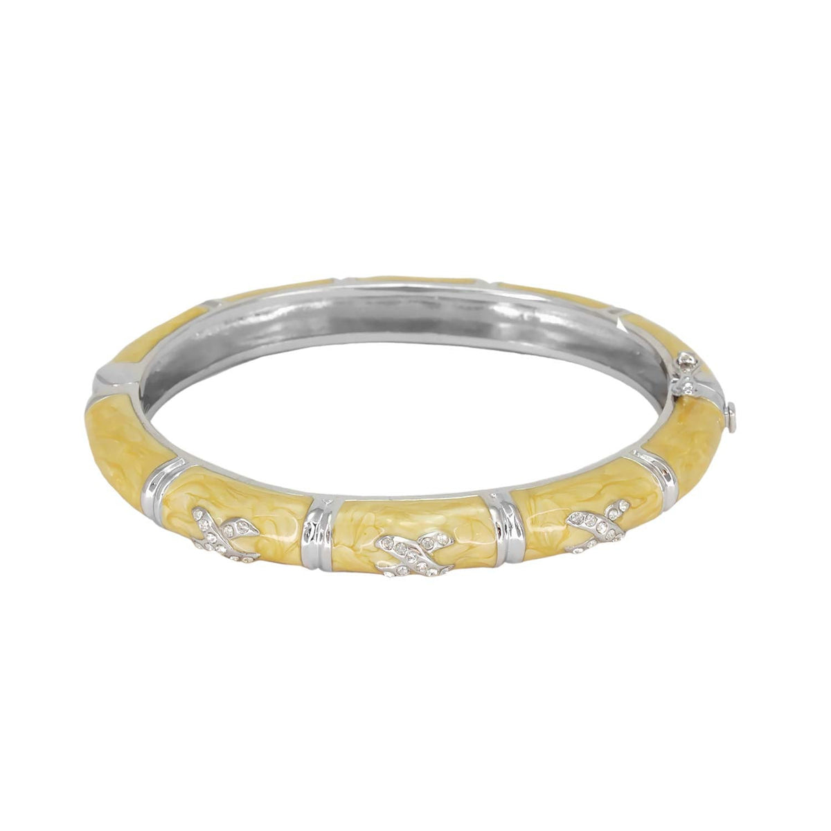 Elegant Hugs Bangle — Slim Pavé X