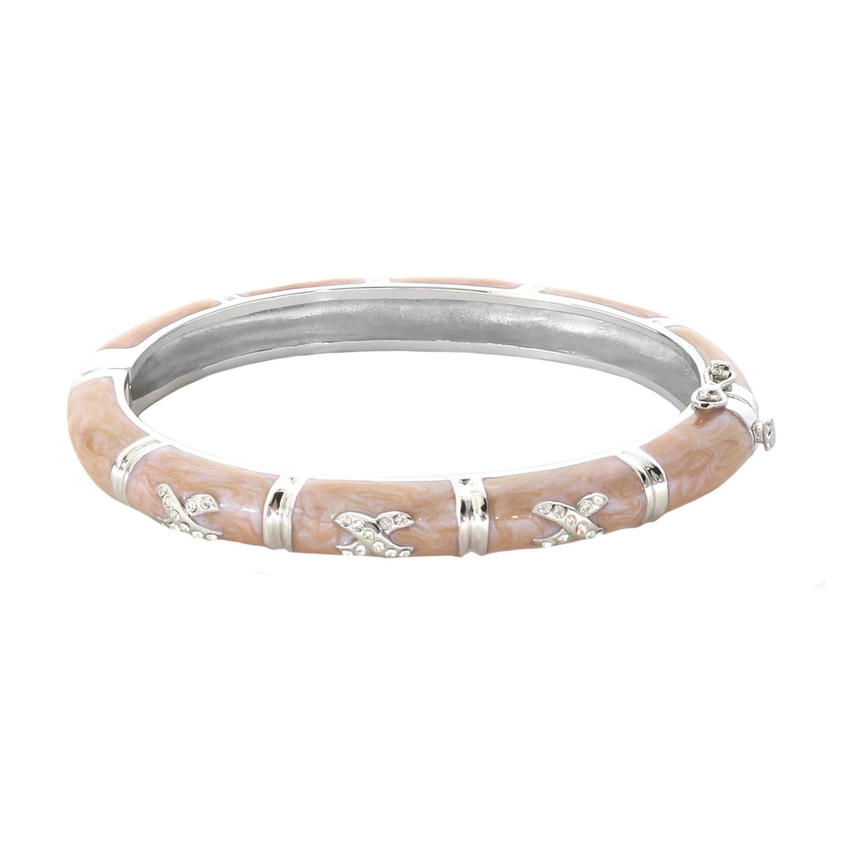 Elegant Hugs Bangle — Slim Pavé X