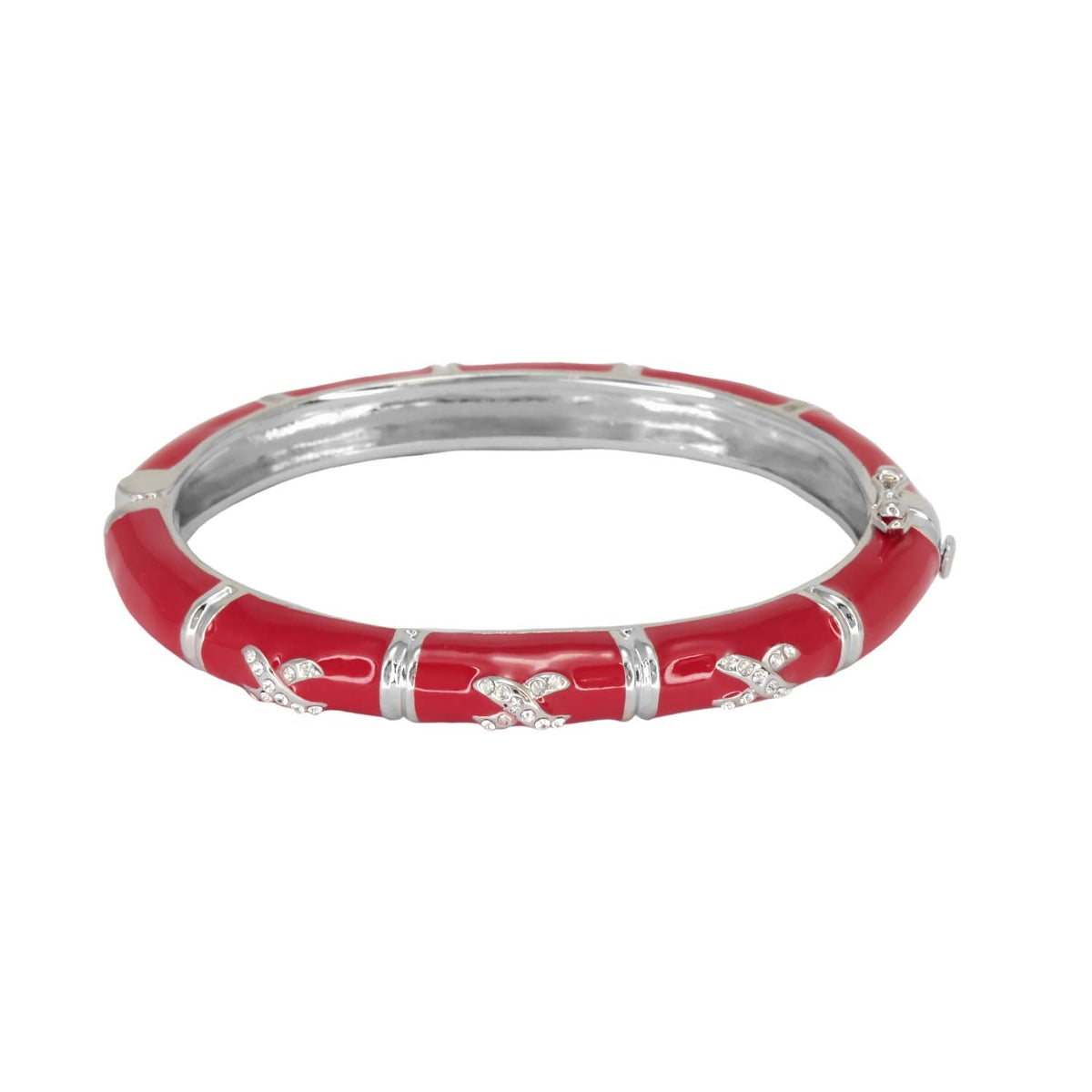 Elegant Hugs Bangle — Slim Pavé X