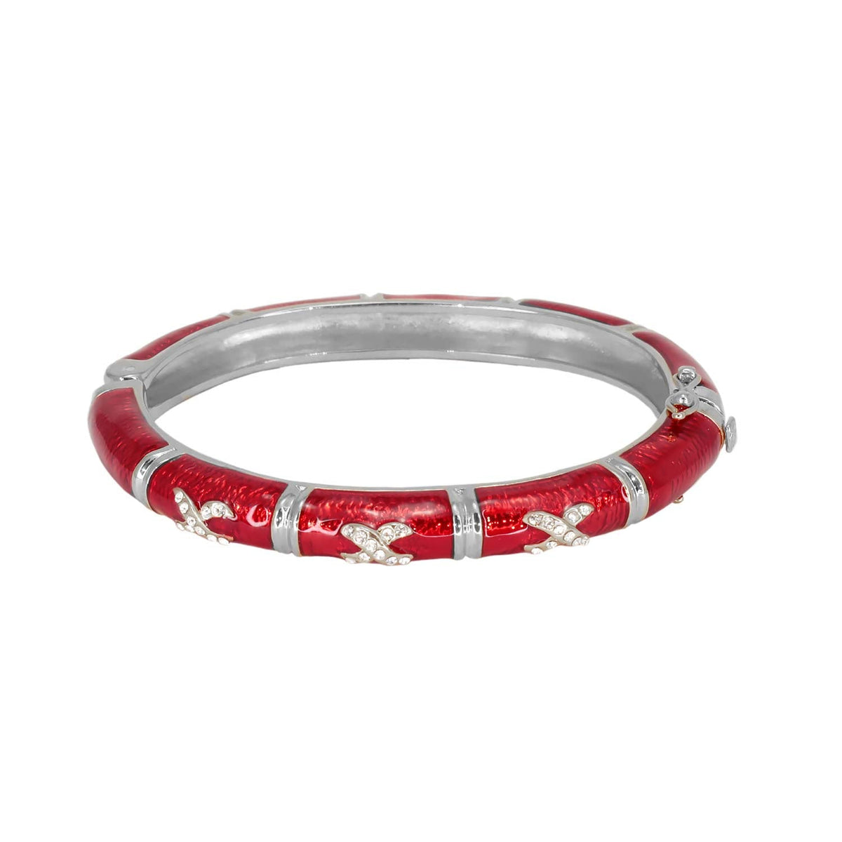 Elegant Hugs Bangle — Slim Pavé X