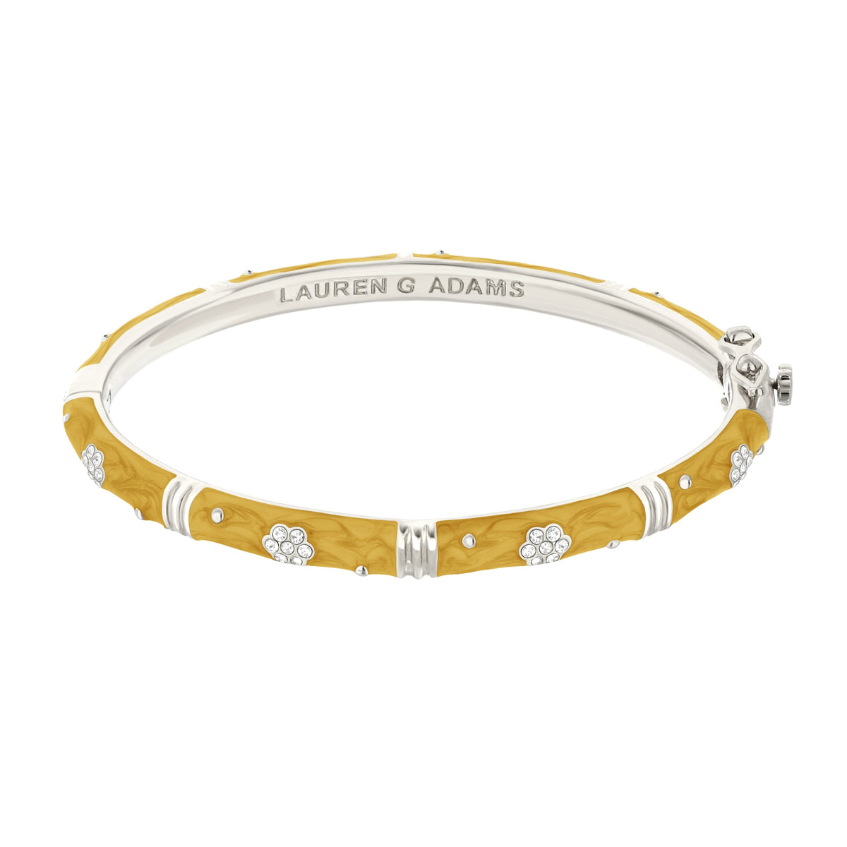 Daisy Love Bangle — Pavé Flower