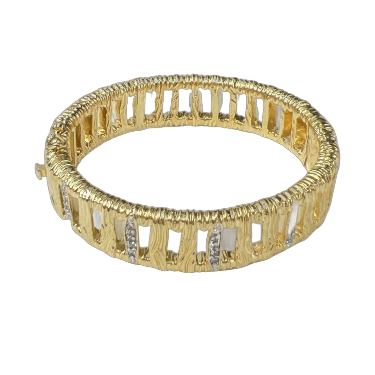 Bamboo Bangle — Openwork Baguette Bangle
