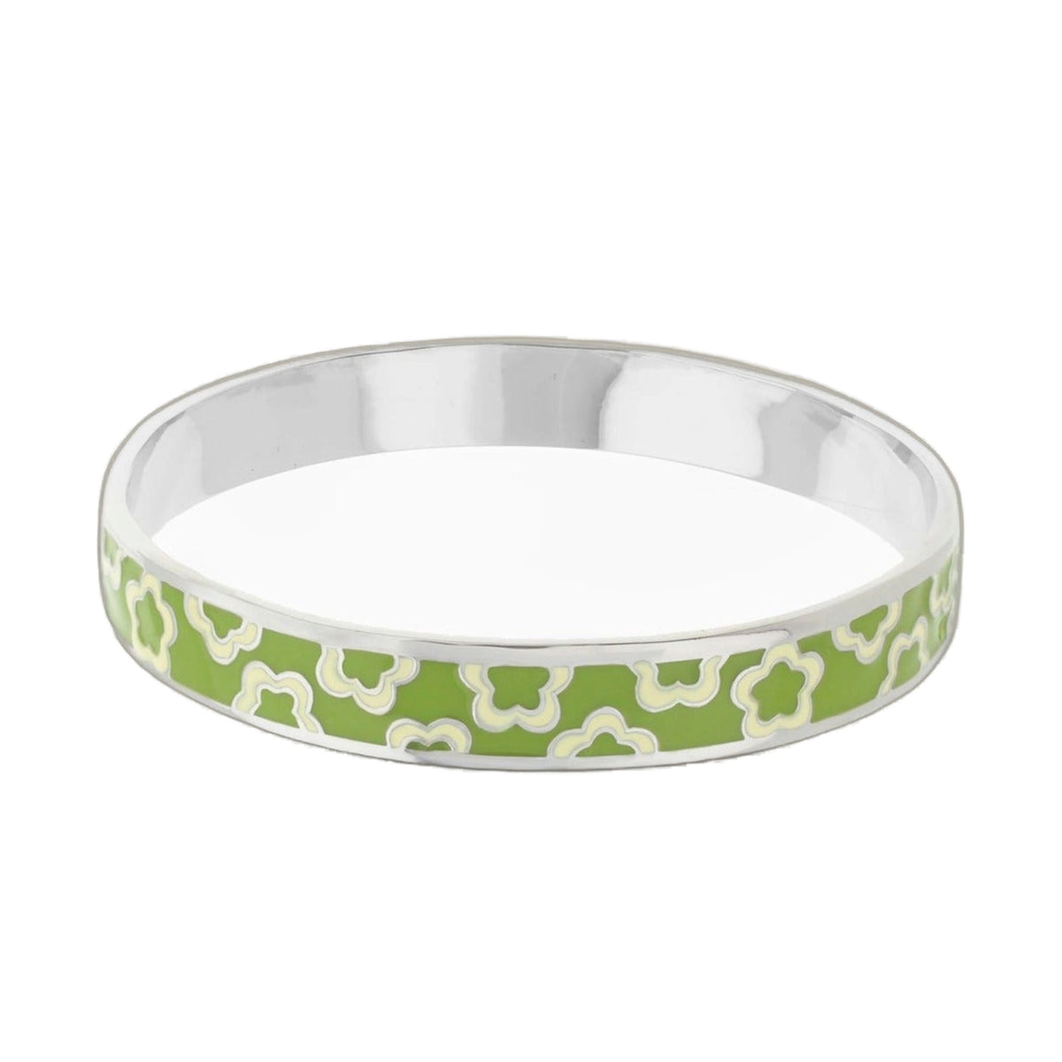 Flowers Design Slip-On Bangle