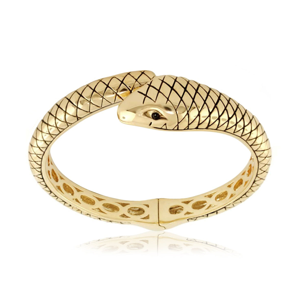 Animal Paradise Bangle — Engraved Snake