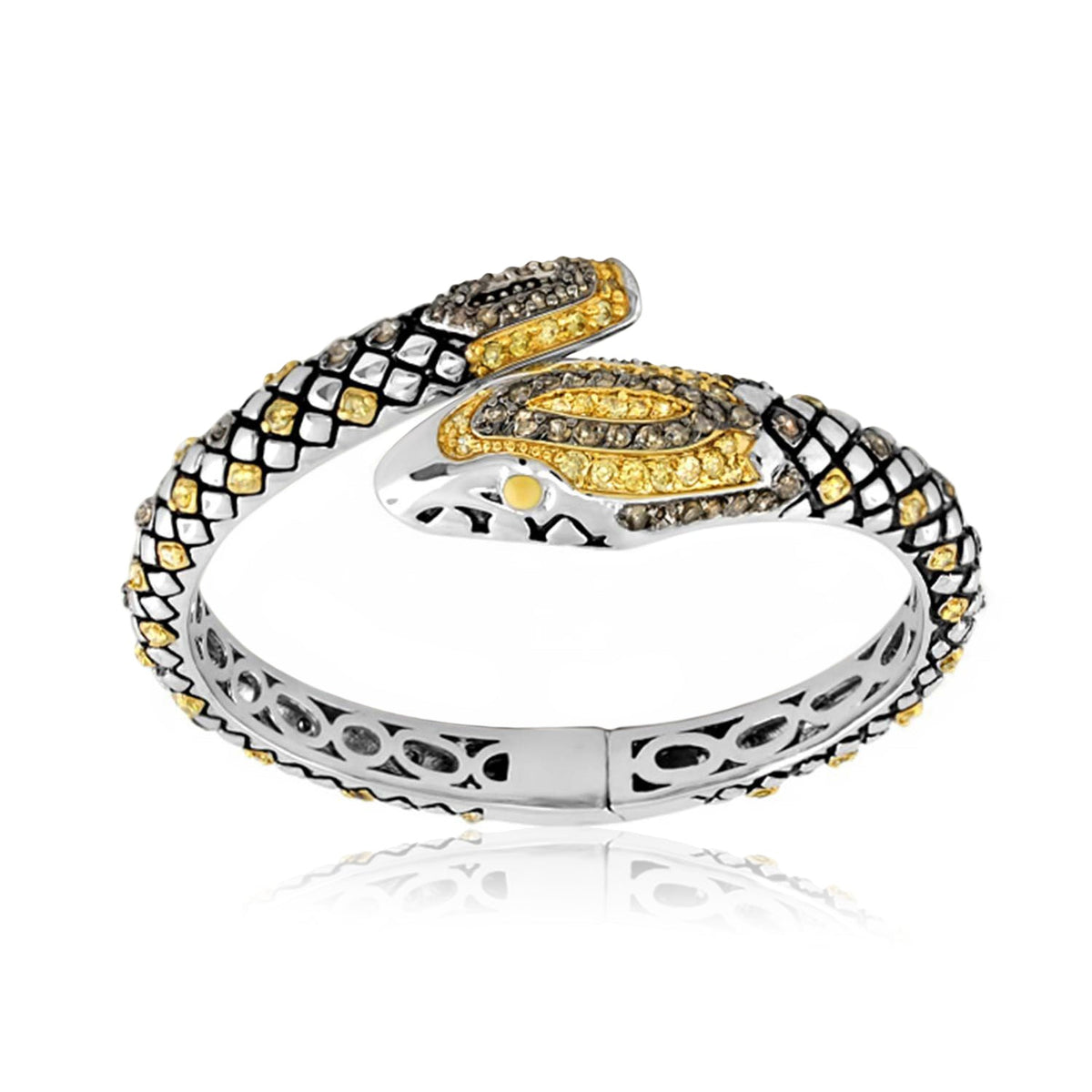 Animal Paradise Bangle — Pavé Snake