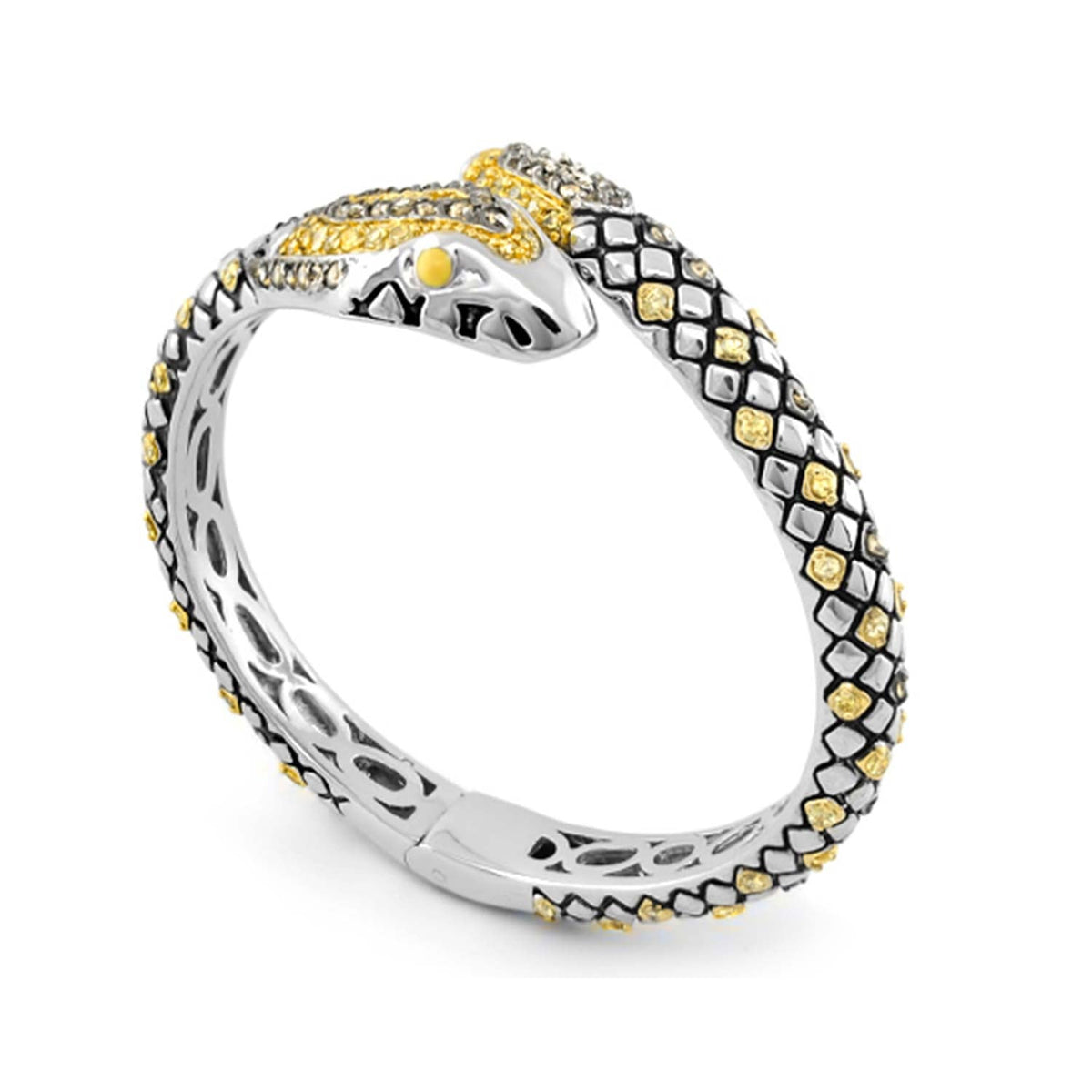 Animal Paradise Bangle — Pavé Snake
