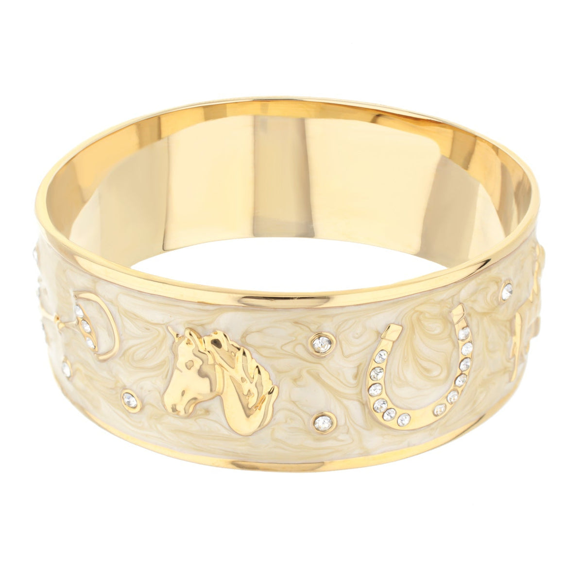 Equestrian Bangle — Russet Horse Head