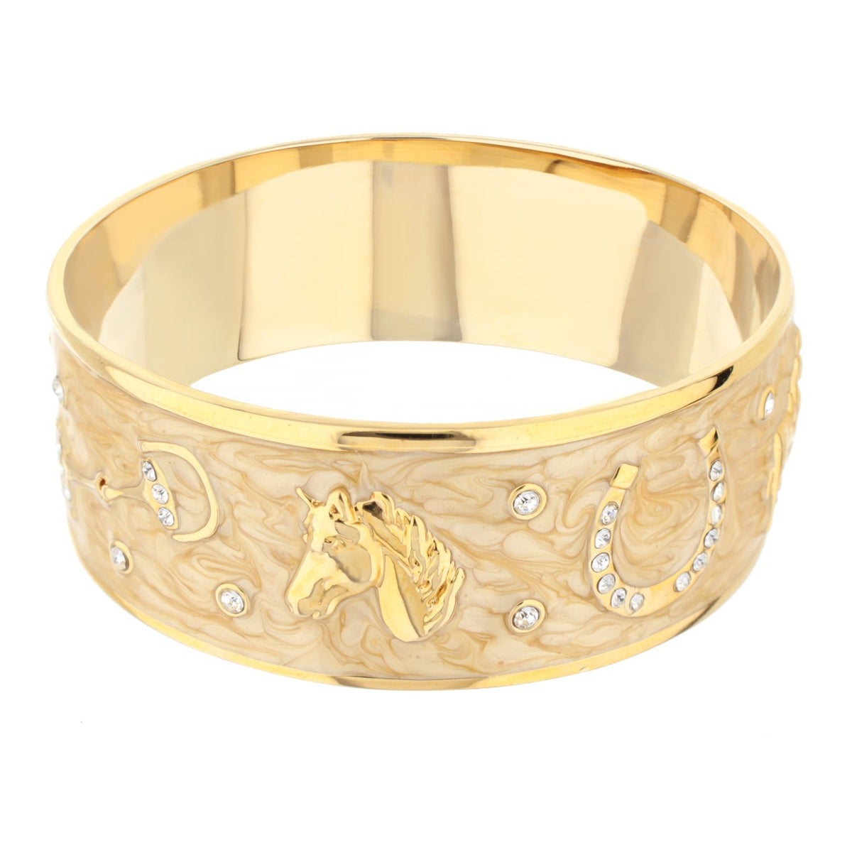 Equestrian Bangle — Russet Horse Head