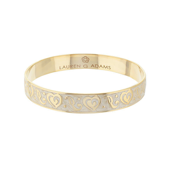 Hidden Hearts Slip-On Bangle