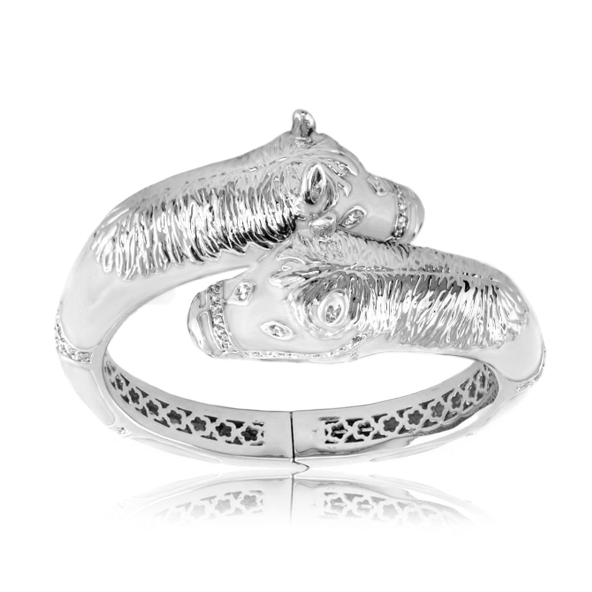 Equestrian Horse Bangle — Crossover Heads