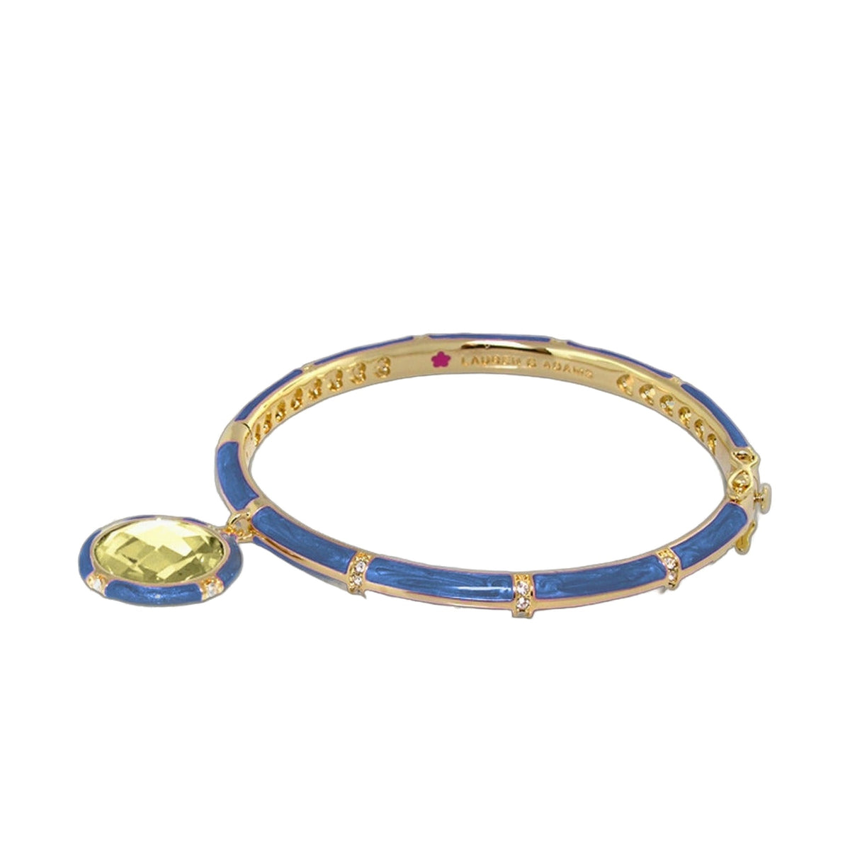 Prince Charming Bangle — Enamel-Framed Round Charm