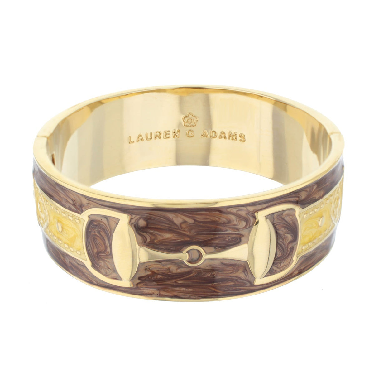 Equestrian Bangle — Grey Snaffle